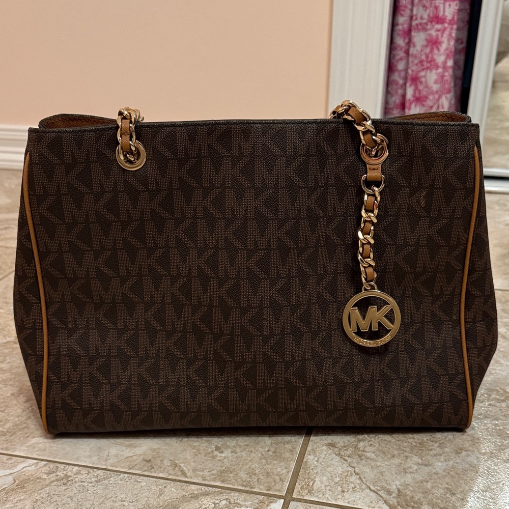 Michael Kors Dark Brown Signature Tote